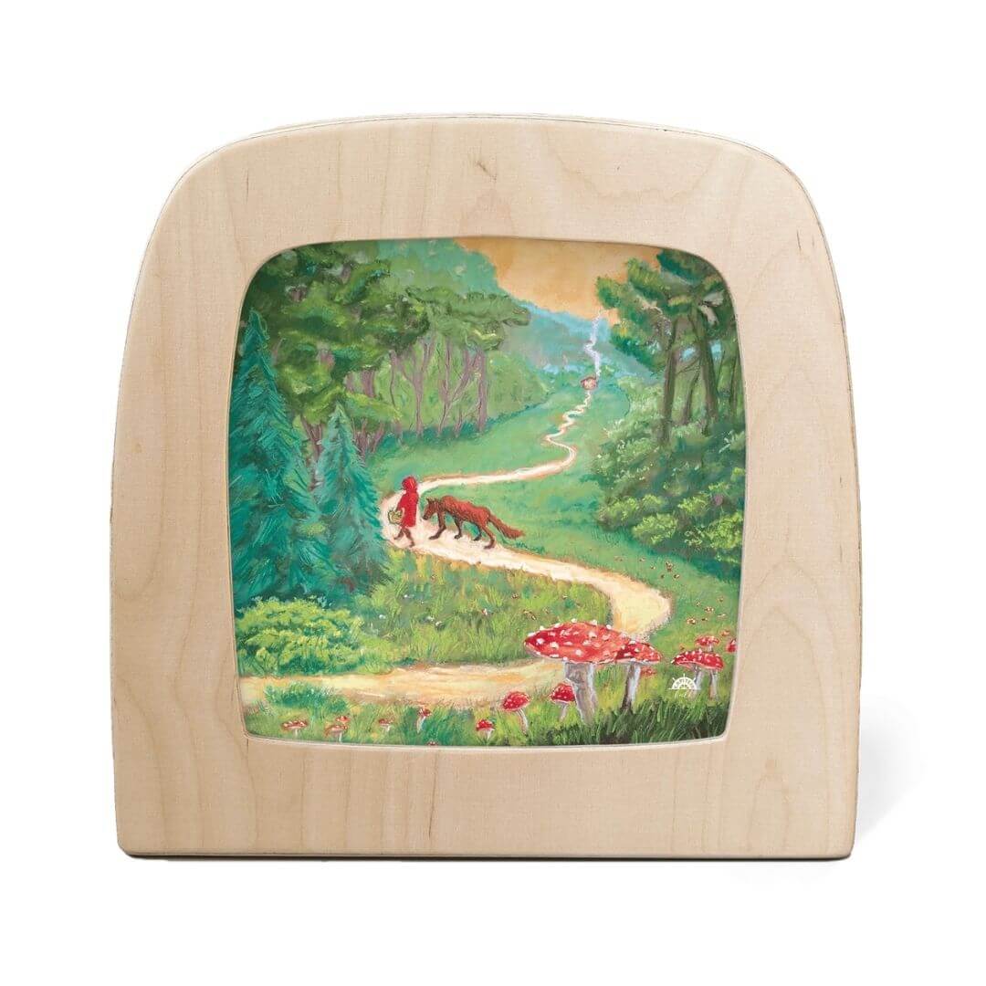 Night Light Transparency - Kapitein Kalk's Artist Collection - Little Red Riding Hood
